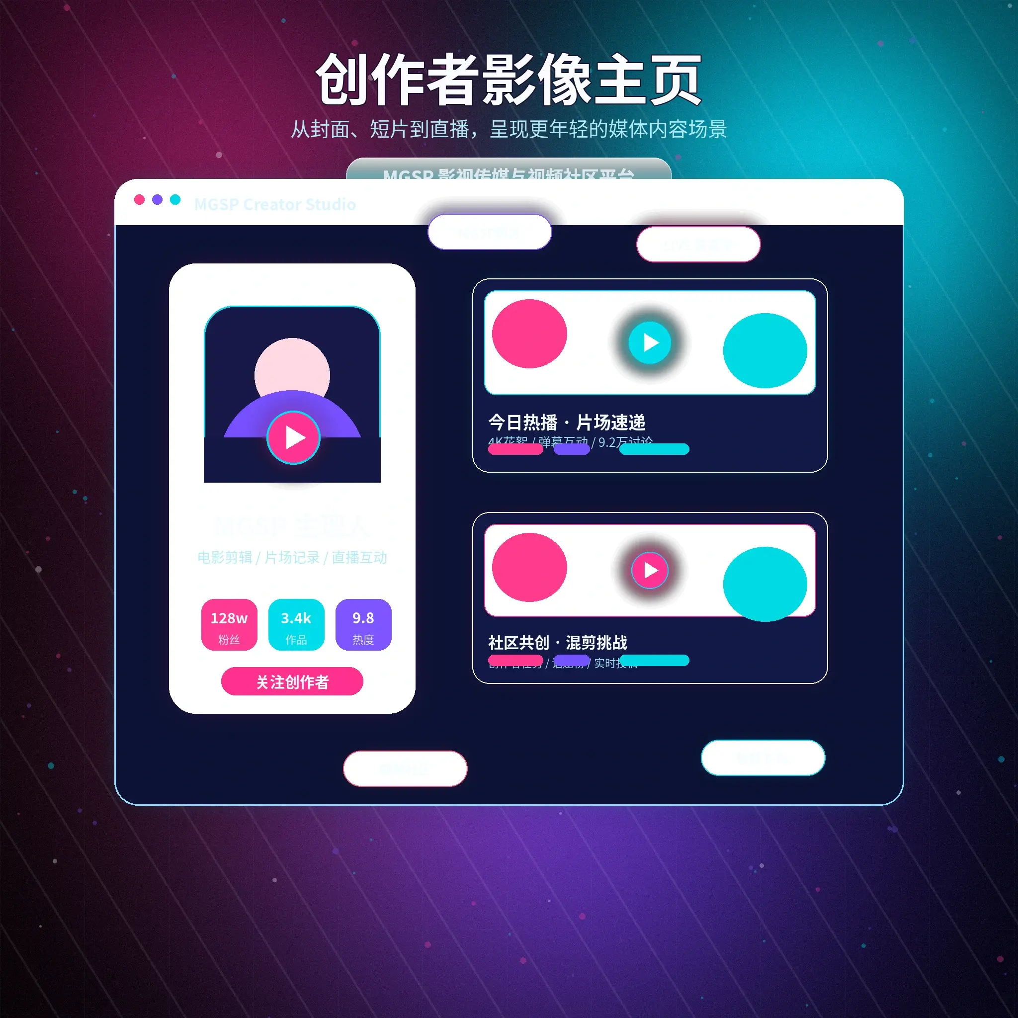 蘑菇视频创作者分享生活影像